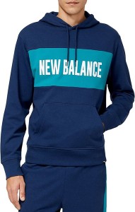 Niebieska bluza New Balance z bawełny w sportowym stylu