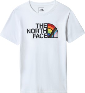 T-shirt The North Face w młodzieżowym stylu z bawełny