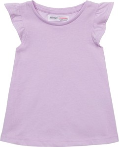Fioletowa bluzka dziecięca Minoti dla dziewczynek z bawełny