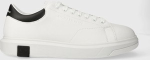 Armani Exchange sneakersy skórzane kolor biały XUX123 XV534 K488