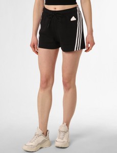 Czarne szorty Adidas Sportswear z bawełny w sportowym stylu