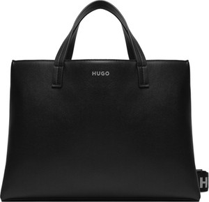 Czarna torebka Hugo Boss matowa duża