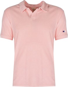 Różowy t-shirt ubierzsie.com z krótkim rękawem