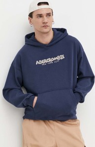 Granatowa bluza Abercrombie & Fitch w młodzieżowym stylu