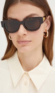 Brązowe okulary damskie Bottega Veneta