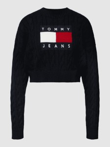 Czarny sweter Tommy Jeans w stylu casual