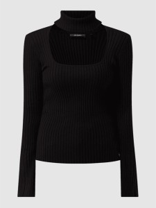 Czarny sweter Guess w stylu casual