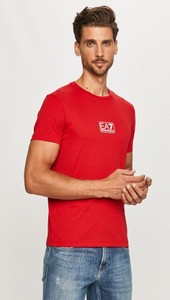 T-shirt Emporio Armani z nadrukiem z bawełny w młodzieżowym stylu