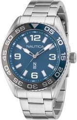 Nautica Zegarek NAPFWS307 Srebrny