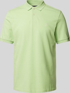 Zielona koszulka polo Marc O'Polo w stylu casual z krótkim rękawem