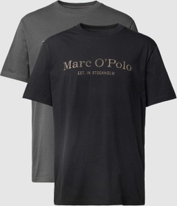 Czarny t-shirt Marc O'Polo z bawełny
