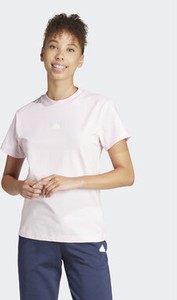 Różowa bluzka Adidas z krótkim rękawem