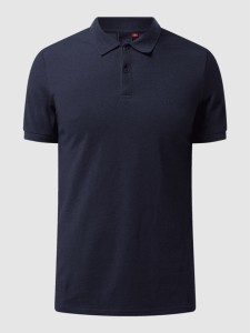 Granatowa koszulka polo Ragwear z bawełny z krótkim rękawem w stylu casual