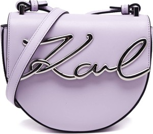Fioletowa torebka Karl Lagerfeld średnia