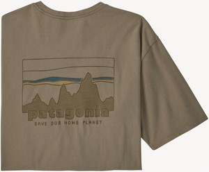 T-shirt Patagonia w młodzieżowym stylu z dzianiny