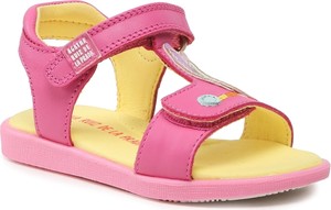 Różowe buty dziecięce letnie Prada dla dziewczynek