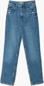 Niebieskie jeansy Cropp w street stylu z jeansu