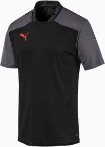 Czarny t-shirt Puma z krótkim rękawem w sportowym stylu