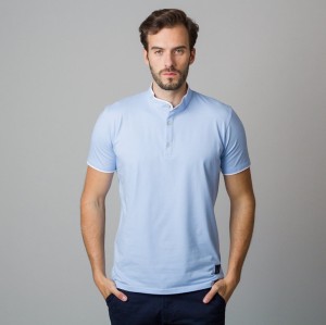 Niebieski t-shirt Willsoor z krótkim rękawem