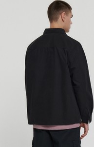 Czarna koszula Cropp z długim rękawem z tkaniny