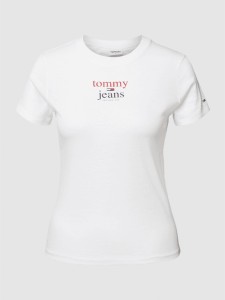 T-shirt Tommy Jeans z bawełny z okrągłym dekoltem