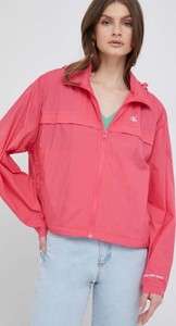 Różowa kurtka Calvin Klein bez kaptura w stylu casual