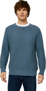 Niebieski sweter Polo Club z wełny z okrągłym dekoltem