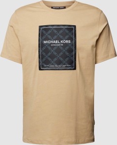 T-shirt Michael Kors z nadrukiem w młodzieżowym stylu z krótkim rękawem