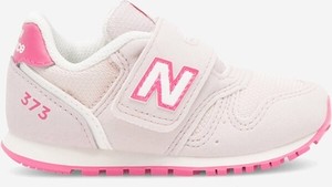 Różowe buty sportowe dziecięce New Balance na rzepy