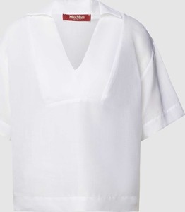 Bluzka Peek&Cloppenburg z krótkim rękawem z dekoltem w kształcie litery v