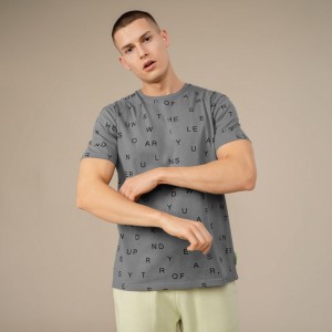 T-shirt Outhorn z krótkim rękawem z bawełny w młodzieżowym stylu