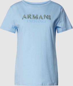 Niebieski t-shirt Armani Exchange