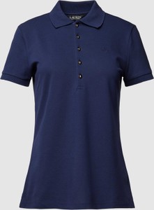 Granatowy t-shirt Ralph Lauren w stylu casual