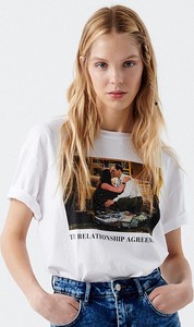 T-shirt Cropp z bawełny w młodzieżowym stylu z krótkim rękawem