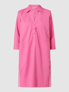 Różowa sukienka Broadway Nyc mini z kołnierzykiem koszulowa