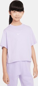 Fioletowa bluzka dziecięca Nike dla dziewczynek