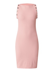 Różowa sukienka Guess mini ołówkowa bez rękawów