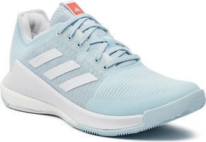 Niebieskie buty sportowe Adidas sznurowane w sportowym stylu z płaską podeszwą