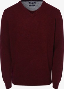 Czerwony sweter Andrew James z wełny