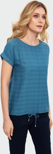 Niebieska bluzka Greenpoint z bawełny
