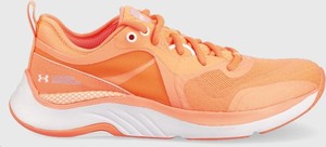 Pomarańczowe buty sportowe Under Armour sznurowane
