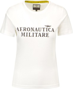 T-shirt Aeronautica Militare z okrągłym dekoltem z krótkim rękawem