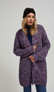 Fioletowy sweter Moodo.pl w stylu casual