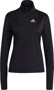Czarna bluzka Adidas z golfem w sportowym stylu
