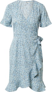 Niebieska sukienka Only z dekoltem w kształcie litery v w stylu casual