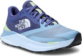 Niebieskie buty sportowe The North Face z płaską podeszwą sznurowane