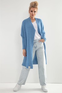 Niebieski sweter Fobya w stylu casual