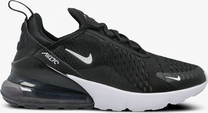 Czarne buty sportowe Nike ze skóry sznurowane