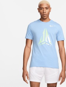 Niebieski t-shirt Nike w sportowym stylu