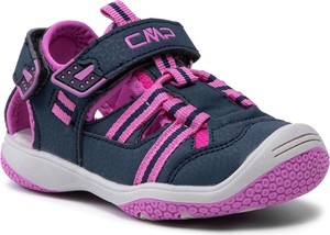 Granatowe buty dziecięce letnie CMP dla dziewczynek na rzepy